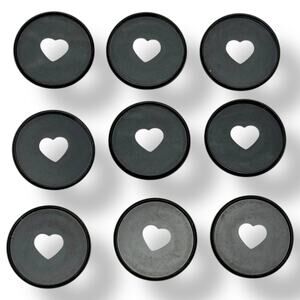 The Happy Planner Plastic Disks Set of 9 Black